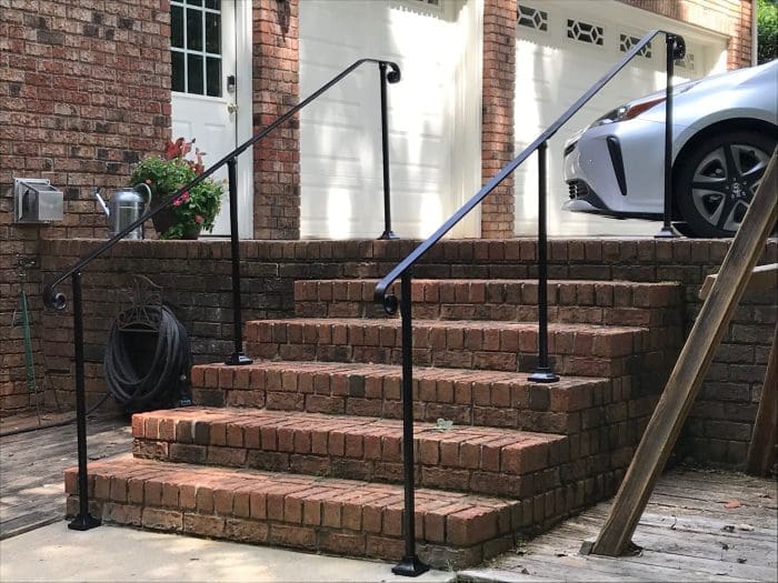 Ez Click Rails EZ Rails - Gallery of EZ Rail Handrails Mounted on Stairs