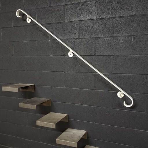 Ez Click Rails 6 to 10 Foot EZ Steel Wall Rail | 8-Foot Metal Railing